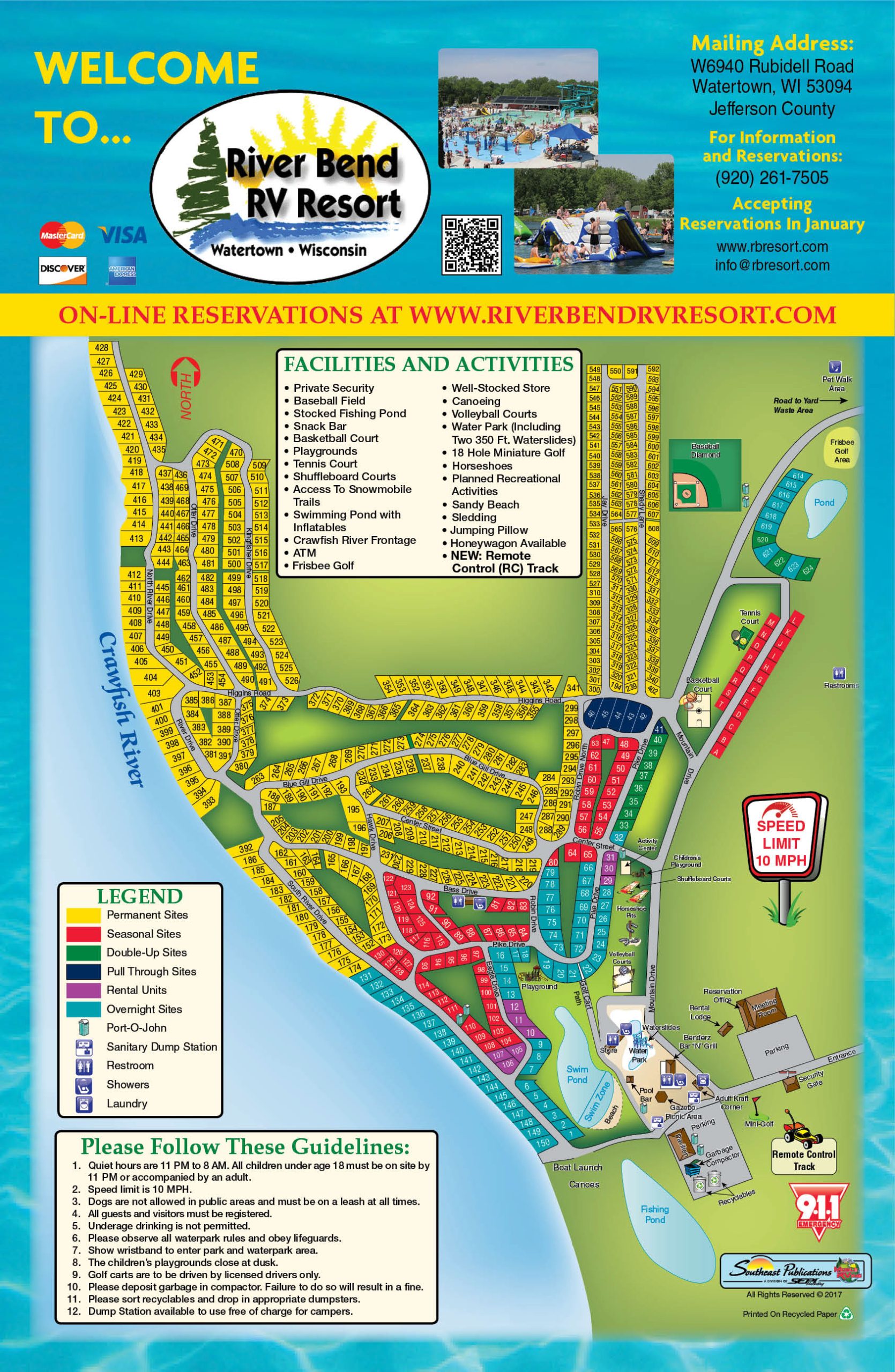 Rv Resort Map Riverbend Rv Resort